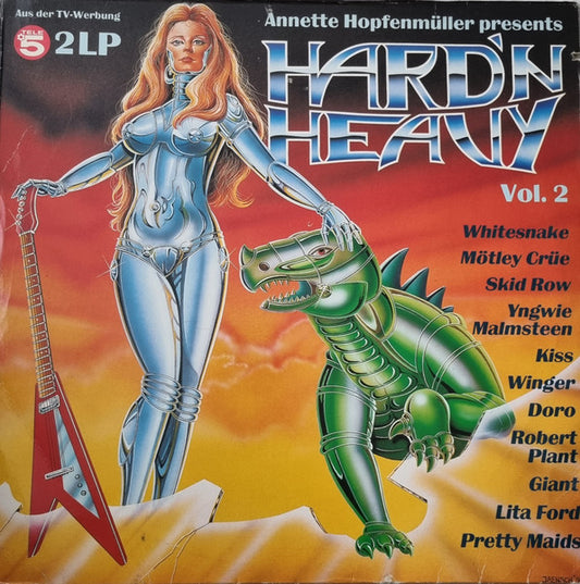 Image of Front Cover of 3325154E: 2xLP - VARIOUS, Annette Hopfenm�ller Presents Hard N' Heavy Vol.2 (Ariola; 303 947, Germany 1992)   VG/EX