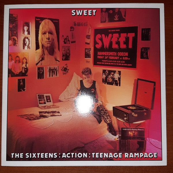 Image of Front Cover of LP - VG+/EX - SWEET, The Sixteens / Action (Anagram Records; 12 ANA 27, UK 1984, Picture Sleeve), ,  - 3315058C