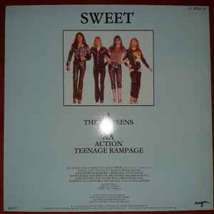 Image of Back Cover of LP - VG+/EX - SWEET, The Sixteens / Action (Anagram Records; 12 ANA 27, UK 1984, Picture Sleeve), ,  - 3315058C