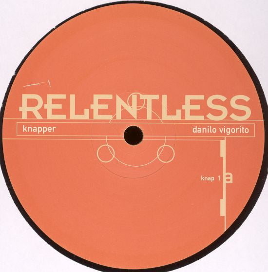 Image of Front Cover of 3315108C: 12" - DANILO VIGORITO, Knapper (Relentless; REL 11, Canada 2003, Stickered die cut ) Harsh grading, very close to VG  G+/G+