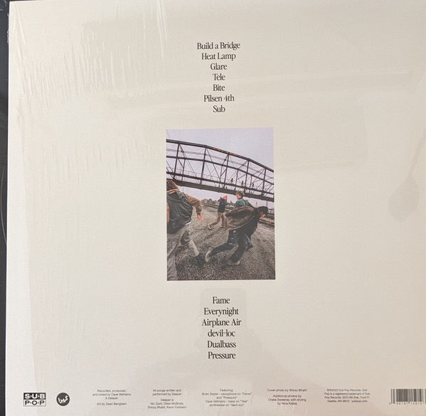 Image of Back Cover of 2xLP - NEW/NEW - DEEPER, Careful! (Sub Pop; SP 1591, Europe 2023, Limited Edition, Neon Orange Vinyl), ,  - 3235177E