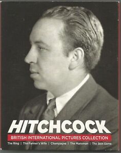 Image of Front Cover of 2xBlu-Ray - VG+/VG+ - ALFRED HIRTCHCOCK, Hitchcock B.I.P collection, The Ring, The Farmer's Wife, Champagne, The Manxman, The Skin Game (58Beats; K24075, US , Slipcase, Region A US), ,  - 3335133E