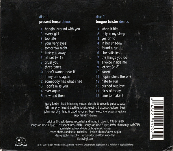 Image of Back Cover of CD - VG+/VG+ - SHOES, Double Exposure (Black Vinyl Records; BV11979-2, US 2007, Double Digipak), ,  - 3335147E