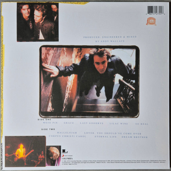 Image of Back Cover of LP - VG+/VG+ - JEFF BUCKLEY, Grace (Legacy; 88875147701, Europe 2015 Reissue, NO Insert, 180 Gram Vinyl, A4 / B4 Matrix), ,  - 3526103E
