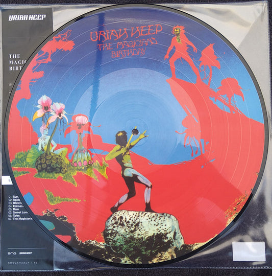 Image of Front Cover of LP - EX/EX - URIAH HEEP, The Magician's Birthday (Sanctuary Records; #BMGCAT535/#5, Europe 2022 Reissue, Clear Plastic Stickered Sleeve, Picture Disc), ,  - 3345228S