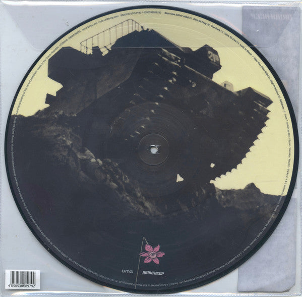 Image of Back Cover of 3345230S: LP - URIAH HEEP, Salisbury (BMG; BMGCAT532LP/#2, Europe 2022 Reissue, Clear Plastic Stickered Sleeve, Picture Disc)   EX/EX