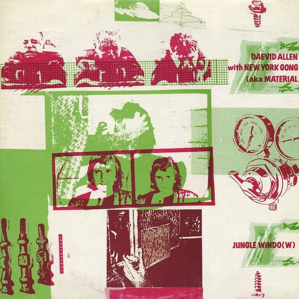Image of Front Cover of 3345294S: 10" - DAEVID ALLEN WITH NEW YORK GONG, Jungle Windo(w) (Charly Records; CYX 203, Europe 1982, feat Bill Laswell and other mebers of Material) cover wear and foxing  VG/VG+