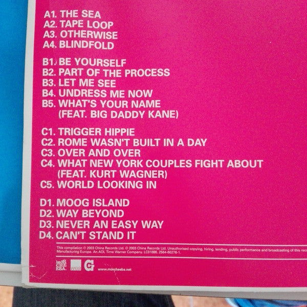 Image of Back Cover of 2xLP - VG+/G - MORCHEEBA, Parts Of The Process (WEA; 2564-60276-1, Europe 2003, 2 Inners), Pressing fault on both sides of Disc One affecting A2 and B3. Would be VG otherwise.,  - 3226011E