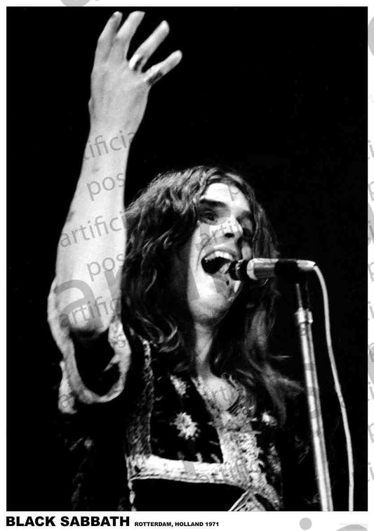 Image of Front Cover of 3315518C: Accessories - OZZY OSBOURNE, Poster (84.1cm x 59.4cm; ART201, UK , Black Sabbath)   NEW/NEW