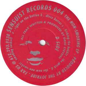 Image of Front Cover of 3425428E: 2x12" - THE JOYRIDE, The Non-Smoking EP (Sensuist Records ; SEN 004, US 1996, Die Cut Sleeve) few whispy hairlines and faint marks - minor  /VG