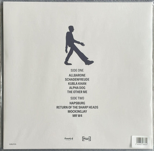 Image of Back Cover of 3735076E: LP - BAXTER DURY, Allbarone (Heavenly; HVNLP235C, Europe 2025, Inner, Venetian Marble Blue Vinyl)   NEW/NEW