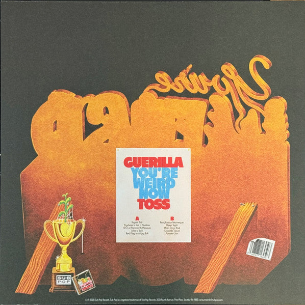 Image of Back Cover of LP - NEW/NEW - GUERILLA TOSS, Youre Weird Now (Sub Pop; SP1645X, Europe 2025, Inner, Loser Edition Light Blue Vinyl), ,  - 3735090E