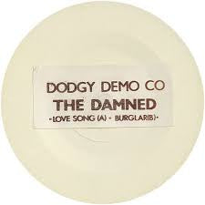 Image of Front Cover of 3455014S: 7" - THE DAMNED, Love Song/ Burglar (Dodgy Demo Co; SGS 105, UK 1978, Promo, Brown Print / White Labels) Strong VG  /VG