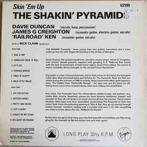 Image of Back Cover of LP - VG/EX - THE SHAKIN' PYRAMIDS, Skin 'Em Up (Virgin; V2199, UK 1981, Hype Stickered Sleeve), ,  - 3415094C