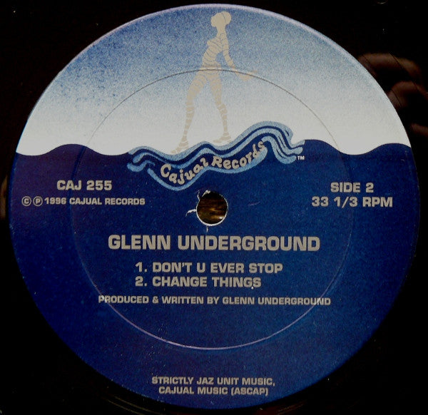 Image of Back Cover of 12" - /VG - GLENN UNDERGROUND, 12 O' Clock Pumpkin (Cajual Records; CAJ 255, US 1996), Light Marks only., A		12 O' Clock PumpkinB1		Don't U Ever StopB2		Change Things - 3146185S
