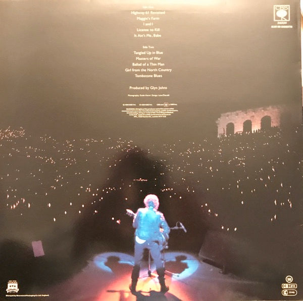 Image of Back Cover of 4413187C: LP - BOB DYLAN, Real Live (CBS; 26334, UK 1984, Inner)   VG/VG