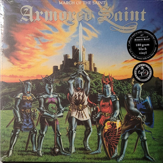 Image of Front Cover of 3425115E: LP - ARMORED SAINT, March Of The Saint (Metal Blade Records ; 3984-15821-1, Europe 2022 Reissue, Company Inner & Insert, 180 Gram Vinyl) Still In Stickered Shrinkwrap  EX/EX