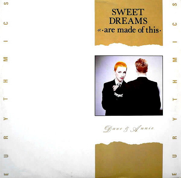 Image of Front Cover of 12" - VG/VG+ - EURYTHMICS, Sweet Dreams (Are Made Of This) (RCA; DAT 2, UK 1983), Sticker damage, ring wear,  - 3146013S