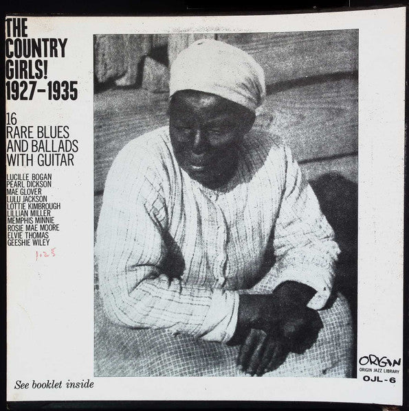 Image of Front Cover of LP - VG+/EX - VARIOUS, Country Girls! 1927-1935 (Origin Jazz Library; OJL-6, US 1964, Folkways style sleeve, No Booklet), Writing On Label,  - 2926166E
