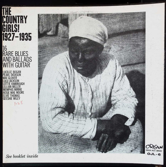 Image of Front Cover of LP - VG+/EX - VARIOUS, Country Girls! 1927-1935 (Origin Jazz Library; OJL-6, US 1964, Folkways style sleeve, No Booklet), Writing On Label,  - 2926166E