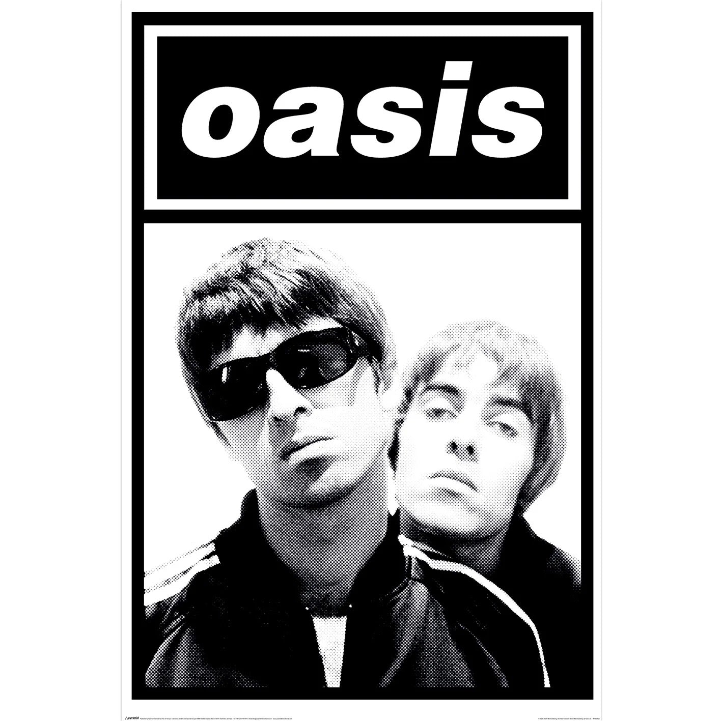 Image of Front Cover of 3455118S: Accessories - OASIS, Oasis Gallagher Brothers poster (; PP2403923,  , 61x91.5cm)   NEW/NEW