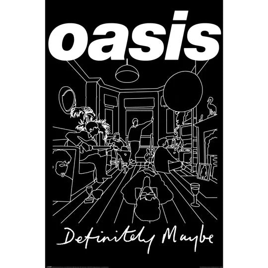 Image of Front Cover of 3455120S: Accessories - OASIS, Oasis  Definitely Maybe Art poster (; PP2403924,  , 61x91.5cm)   NEW/NEW