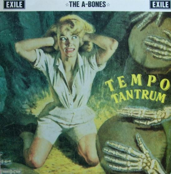 Image of Front Cover of 3445385S: 10" - THE A-BONES, Tempo Tantrum (Exile Records; EX10EP03, Germany 1986) Tear to top edge, light edge wear.  VG/VG+