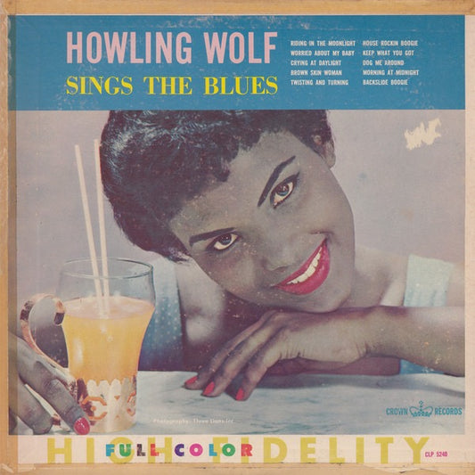 Image of Front Cover of LP - G+/G+ - HOWLING WOLF, Howling Wolf Sings The Blues (Crown Records; CLP 5240, US 1962, Pasteback Sleeve), A-side is badly fogged but does not affect play. Plays through nicely with only light surface noise. Bottom seam of sleeve is split. Tape marks around edges. Small patch of writting on pasted back.,  - 3415680C