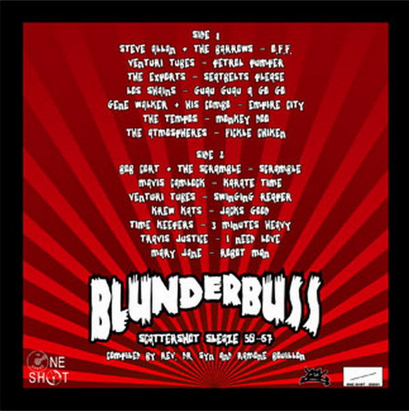 Image of Back Cover of LP - VG/VG+ - VARIOUS, Blunderbuss - Scattershot Sleaze 58-67 (One Shot; OS001, UK 2005, Ltd to 1000 Numbered), No. 0252, Edge and Ring Wear,  - 3545064S