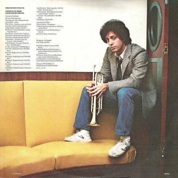 Image of Back Cover of LP - VG/VG+ - BILLY JOEL, 52nd Street (CBS Family Productions Logo, Label Code; CBS 83181, UK 1978, Label Code Sleeve, Light Card Inner), ,  - 2816316C