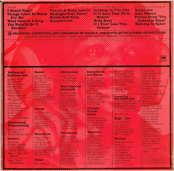 Image of Back Cover of 2xLP - VG/VG - QUINCY JONES, I Heard That!! (A&M Records; AMLM 63705, UK 1976, Gatefold, Insert), ,  - 2326056E