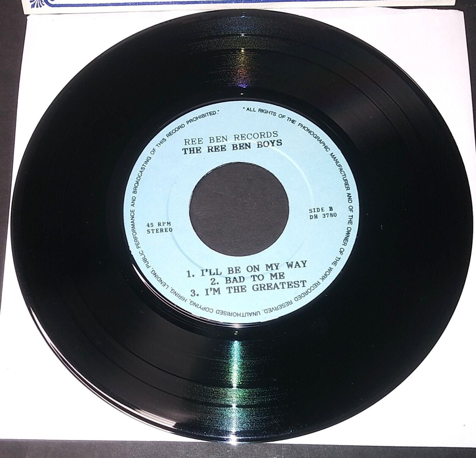 Image of Label Cover of 7" EP - VG+/EX - THE BEATLES, Abbey Road Part Two (Ree Ben Records; DH 3780, US , Fold Over Sleeve), ,  - 3525218E