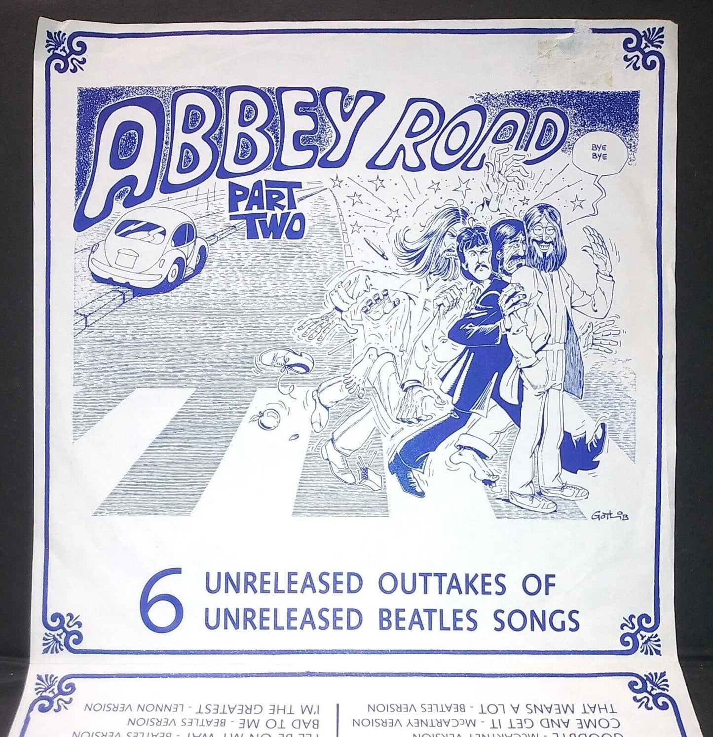 Image of Front Cover of 7" EP - VG+/EX - THE BEATLES, Abbey Road Part Two (Ree Ben Records; DH 3780, US , Fold Over Sleeve), ,  - 3525218E