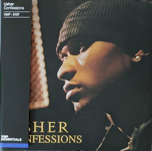 Image of Front Cover of 2xLP - EX/EX - USHER, Confessions (Arista / Vinyl Me, Please; 19439916621, US 2021 Reissue, Foil Stamped Sleeve, 2 Inners & Booket, Print, Gold Nugget Vinyl, with Obi), ,  - 3545177S