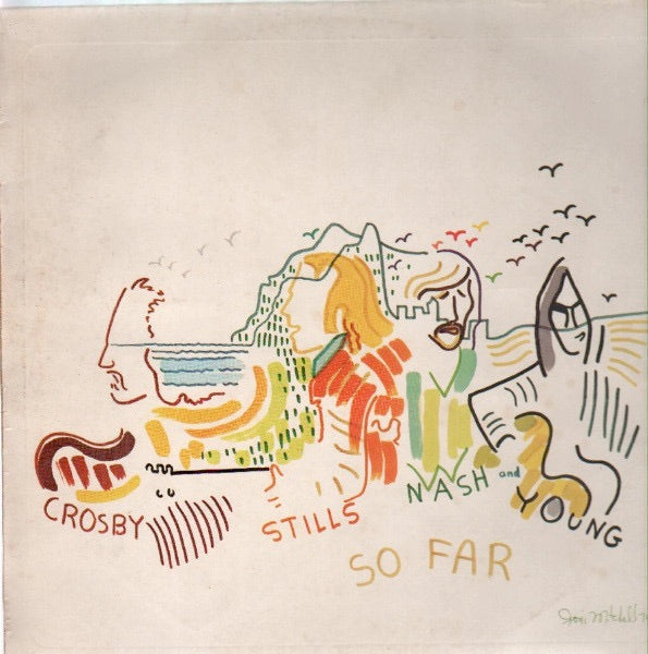 Image of Front Cover of LP - VG/VG - CROSBY, STILLS, NASH & YOUNG, So Far (Atlantic Orange & Green - No WB Logo On Label Rim; K50023, UK 1974, Embossed Sleeve), ,  - 2626247E