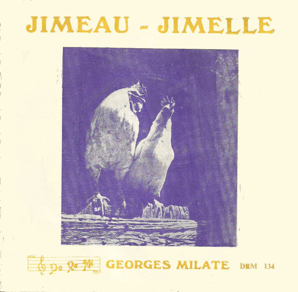 Image of Front Cover of 3525256E: 7" - GEORGES MILATE ACCOMPAGN� PAR THE NIGHT BIRDS, Jimeau - Jimelle / Nou Pas Oul� ! (Do Re Mi; DRM 134, Mauritius 1970s, Picture Sleeve) Slight Warp Which Does Not Affect Play, Stains And Writing On Sleeve  G/G+