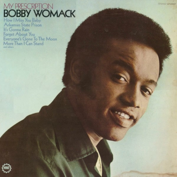 Image of Front Cover of 0115264C: LP - BOBBY WOMACK, My Prescription (Minit; LP-24027, US 1970, Stereo) Corner cut on sleeve. Sticker glue stain on front. Edge and corner wear; small area on spine damaged  VG/G+