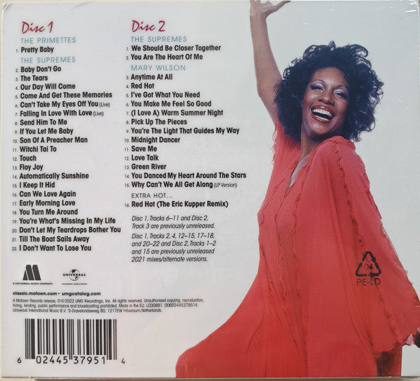 Image of Back Cover of 2xCD - VG+/VG+ - MARY WILSON, The Motown Anthology (Motown; 00602445379514, Europe 2022), ,  - 3555211S
