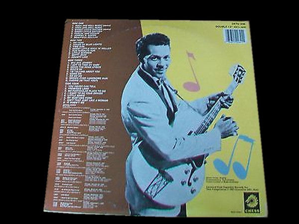 Image of Back Cover of 3515240C: 2xLP - CHUCK BERRY, Rock & Roll Rarities (Chess; DETD 206, Italy 1987, Gatefold) Strong VG Throughout  VG/VG