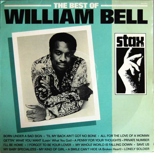 Image of Front Cover of 3515358C: LP - WILLIAM BELL, The Best Of William Bell (Stax; MPS-8541, US 1988) Sleeve has small split at top edge, creasing and wear. Scuffs and bumped corner too  VG/VG+