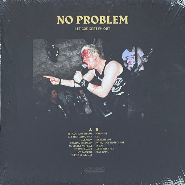 Image of Back Cover of LP - VG+/VG+ - NO PROBLEM, Let God Sort Em Out (Deranged Records; DY 311, Canada 2018, Inner), ,  - 3545361S