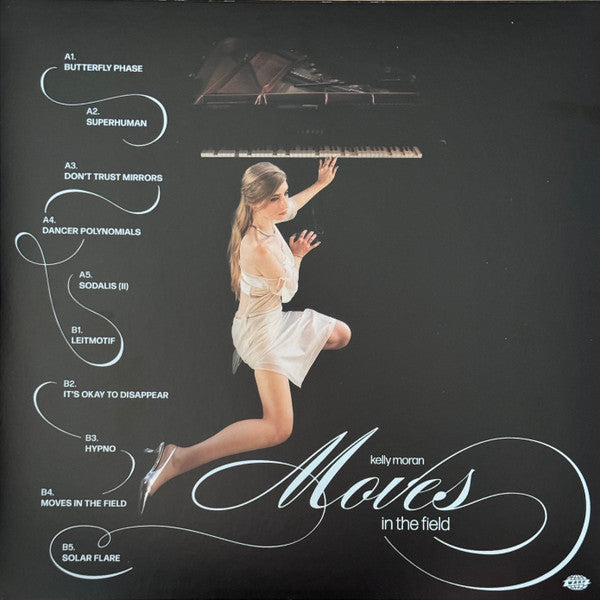 Image of Back Cover of 3515420C: LP - KELLY MORAN, Moves In The Field (Warp Records; WARPLP362, UK, Europe & US 2024, Inner, Clear Vinyl) Stickered shrink  VG+/VG+