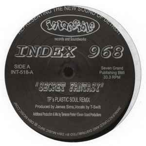 Image of Back Cover of 12" - /VG - INDEX 968, Secret Fantasy (Intangible Records & Soundworks; INT-518, US 2016 Reissue), , A		Secret Fantasy (TP's Plastic Soul Remix)B1		Secret Fantasy (James Sim's Original Mix)B2		Secret Fantasy (TP Unreleased Mix) - 3615020C
