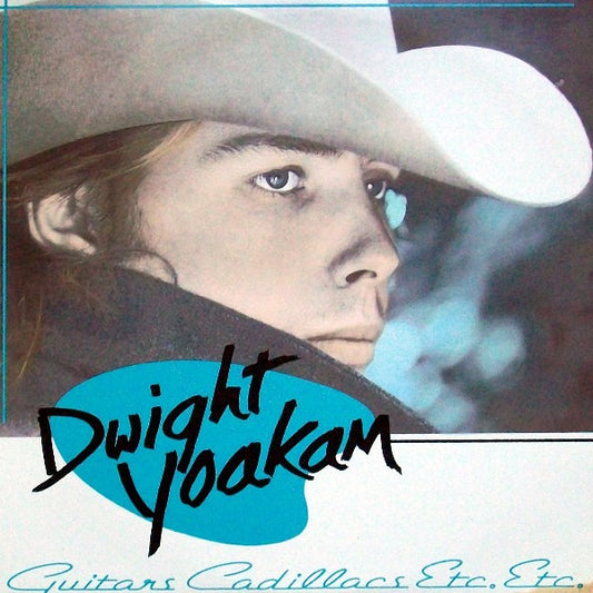 Image of Front Cover of LP - VG+/VG+ - DWIGHT YOAKAM, Guitars, Cadillacs, Etc., Etc. (Reprise Records; 925 372-1, Europe 1986, Inner), ,  - 3625128E