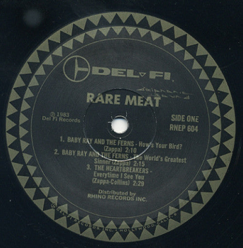 Image of Label Cover of 3645183S: LP - FRANK ZAPPA, F. Zappa's 10� Rare Meat - Feb.'62 (Del-Fi Records; RNEP 604, US 1983)   VG+/VG+