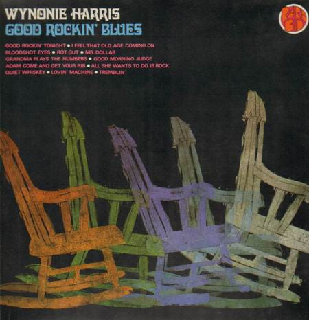Image of Front Cover of 3615385C: LP - WYNONIE HARRIS, Good Rockin' Blues (Bellaphon; BID 8022, Germany 1976 Reissue) Record very slightly warped. Sleeve lightly worn and has sticker ghost on reverse  VG/VG