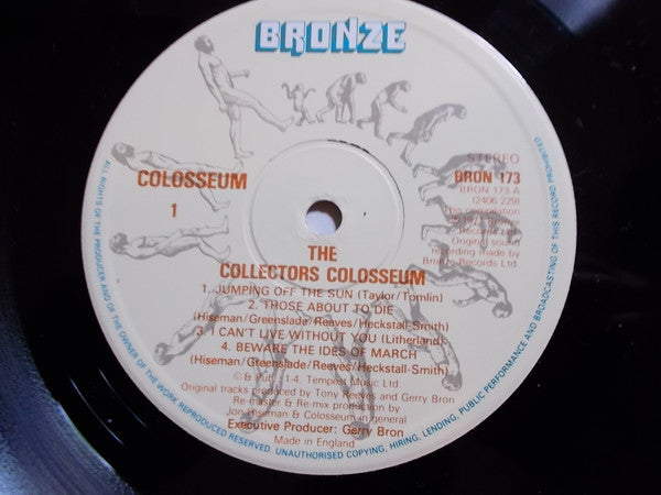 Image of Label Cover of LP - VG+/VG+ - COLOSSEUM, The Collectors Colosseum (Bronze; BRON 173, UK 1970s Reissue, Made in England at Bottom of Label), ,  - 3615523C