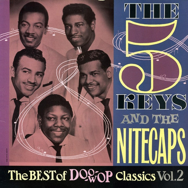Image of Front Cover of 3625338E: LP - THE FIVE KEYS / THE NITECAPS, The Best Of Doo-Wop Classics Volume 2 (Detour Records; 33-010, UK 1989)   VG+/EX