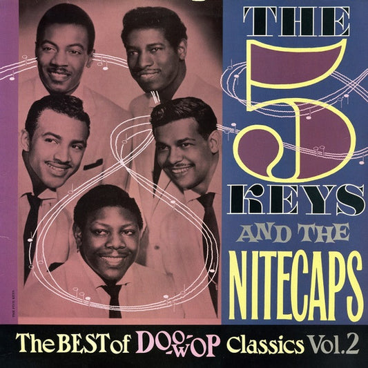 Image of Front Cover of 3625338E: LP - THE FIVE KEYS / THE NITECAPS, The Best Of Doo-Wop Classics Volume 2 (Detour Records; 33-010, UK 1989)   VG+/EX