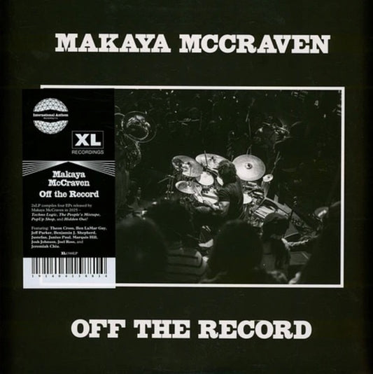 Image of Front Cover of 2xLP - NEW/NEW - MAKAYA MCCRAVEN, Off the Record (XL Recordings; XL1588LP, UK 2025), ,  - 1036026E